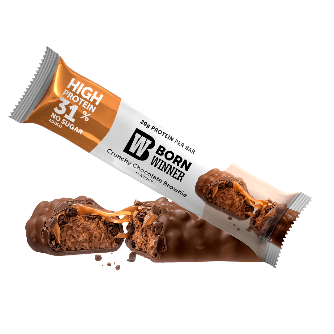 Born Winner Deluxe Protein Bar Crunchy Chocolate Brownie 64g