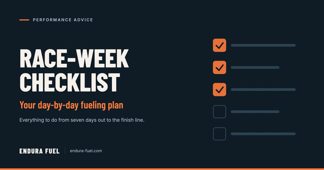 Your Race-Week Fueling Checklist