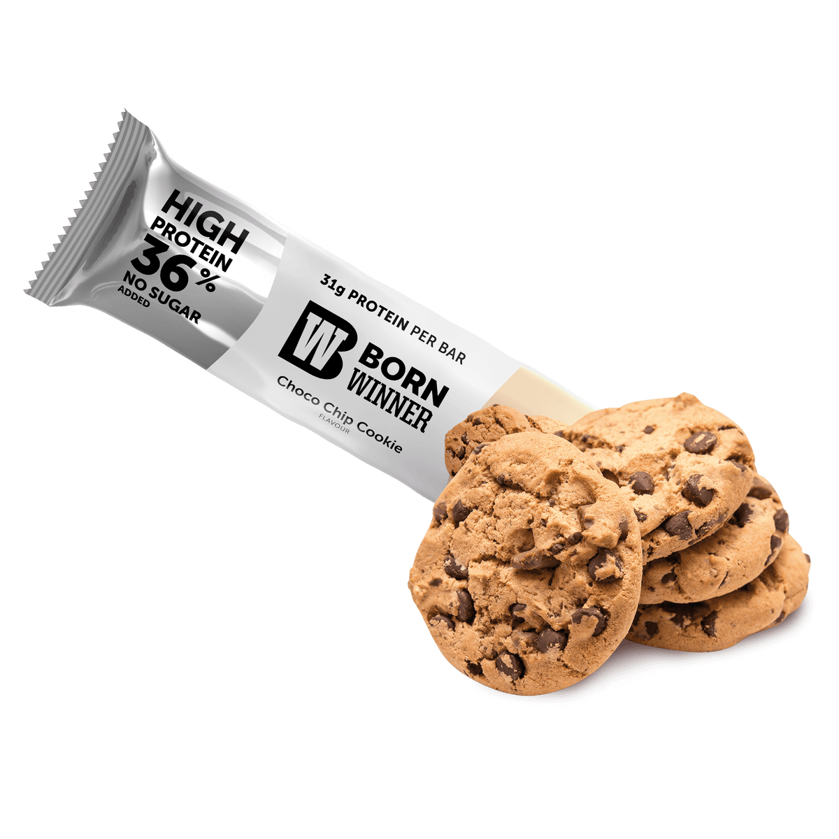 Born Winner Mega Pro Protein Bar Choco Chip Cookie 85g