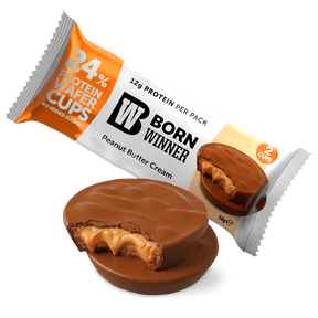 Born Winner Protein Wafer Cups with Peanut Butter Cream Filling 50g