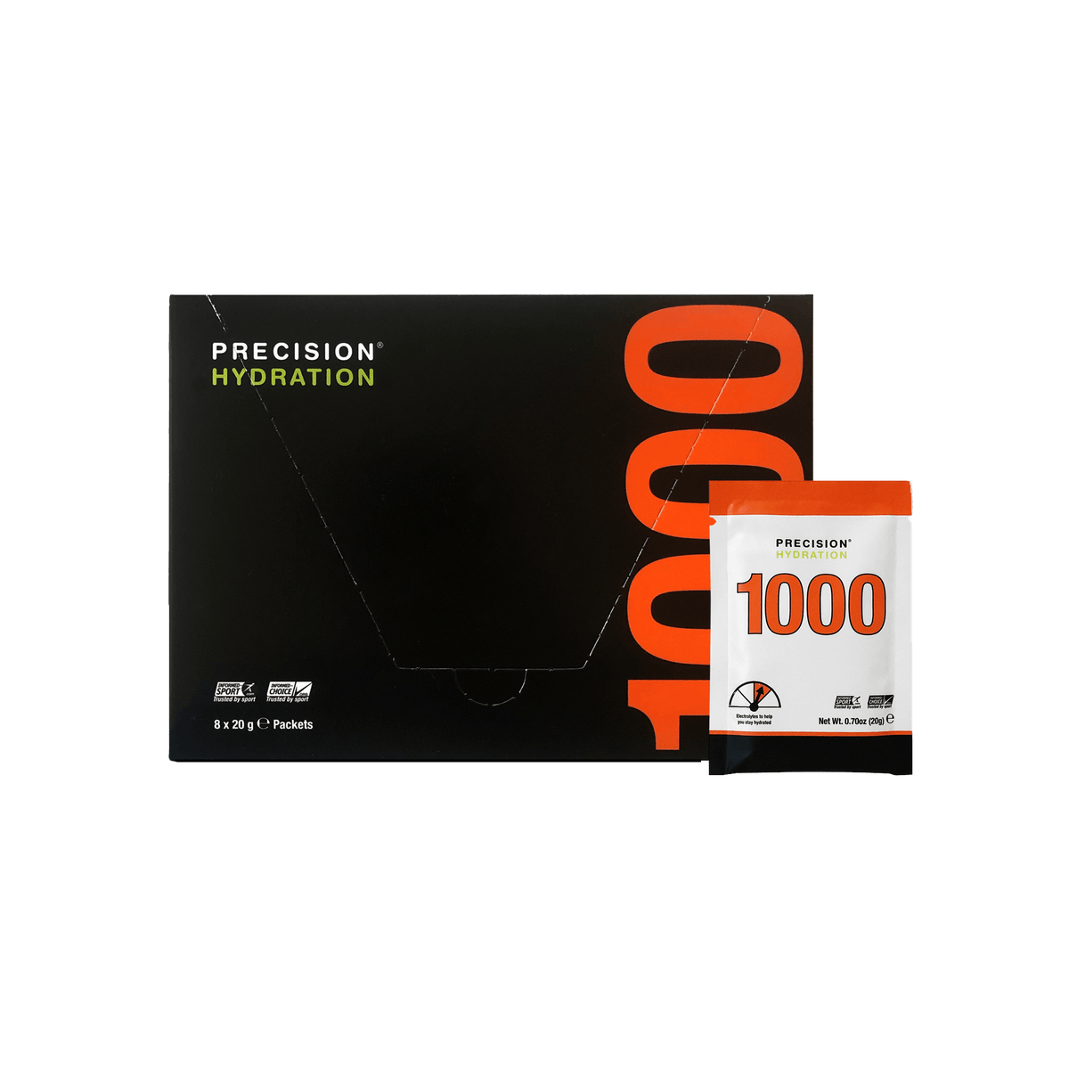 Precision Fuel & Hydration - 1000-powder Drink Mix 8x20gm
