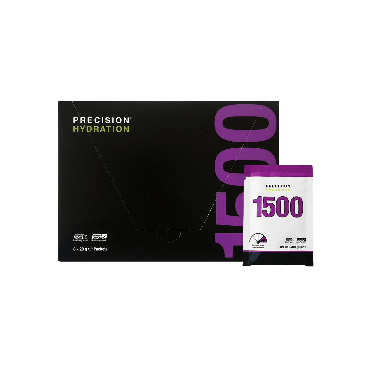 Precision Fuel & Hydration - 1500-powder Drink Mix 8x20gm