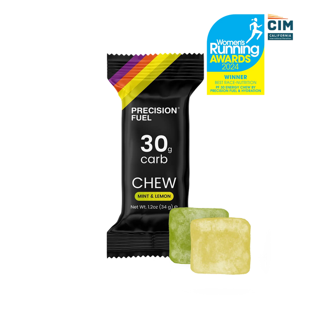 Precision Fuel & Hydration - 30gm Carb Chew Mint & Lemon 34gm